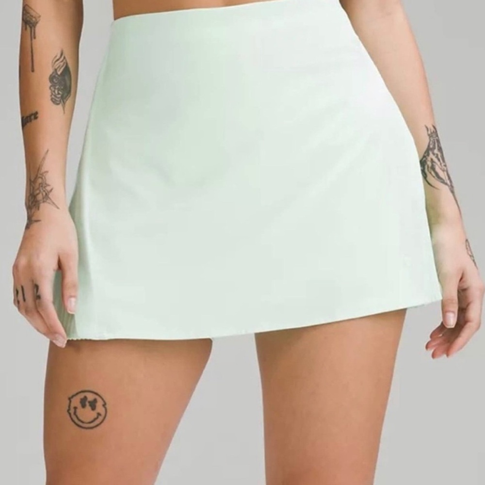 NWT Lululemon Peek Pleat High-Rise Tennis Skirt Mint Moment Sz 2